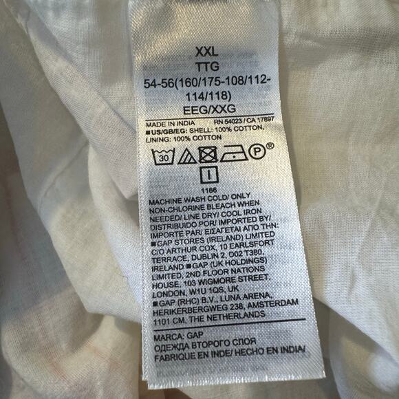 Gap Plus Size XXL Rainbow Striped Gauze Tie Strap Midi Sun Dress - Picture 10 of 10